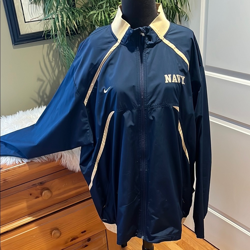 Nike Navy Blue and Gold Jacket (NAVY)